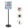 Sign Holder Stand,Poster Sign Stand Advertising Signs for Business,Sturdy Floor Standing Display for Signs Versatile 11x 17 inches Sign Holder,Marble Base,Vertical and Horizontal View Sign Displayed
