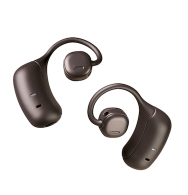 nwm MBE001 Wireless On-Ear Speakers (Open Ear Earphones) Prevent Sound Leakage with PSZ Technology (Bone Conduction Alternative) Including Microphone Dark Brown Designed by NTT Sonority in Japan