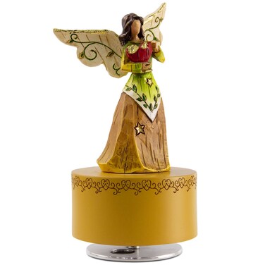 YT3 Studio Music Box, Guardian Angel Musical Box Figurine Holding Dove, Sculpted Hand-Painted Music Boxes Figures Wind Up Angel Musical Boxes for Women Girls in Christmas Birthday Anniversary