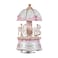 Musfunny Carousel Music Box, Wind Up Musical Boxes with Horses Color Change LED Luminous Light for Daughter Birthday Valentine Gift Castle in The Sky