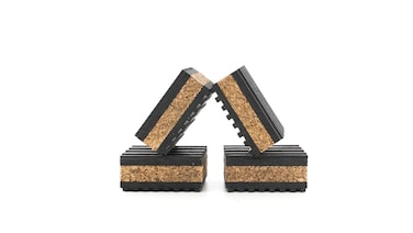 Tuneful Cables Sound Isolation Pads. Cork Pads for Turntables to Reduce Vibration &amp; Skipping (1" Pack of 4)