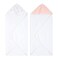 aden + anais Essentials Hooded Baby Bath Towel, Super Soft 100% Cotton, 2 Pack, Blushing Bunnies