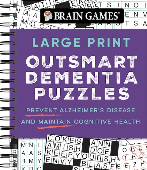 Brain Games - Large Print Outsmart Dementia Puzzles: Prevent Alzheimer&#39;s Disease and Maintain Cognitive Health