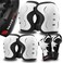 SKATEWIZ Knee and Elbow Pads for Kids 8-14 - Impact Size S White - Girls Knee Pads and Elbow Pads Set - Knee Pads Kids, Kids Knee Pads and Elbow Pads Set - Ice Skates for Kids Ages 6-12