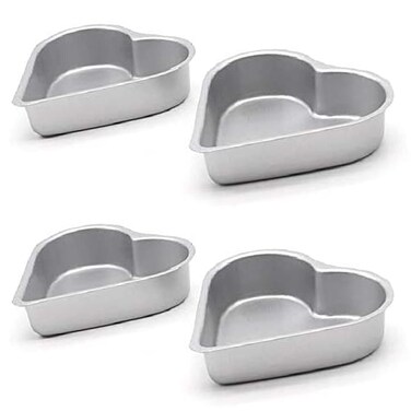 Thymart Mini Tart Pan Set, 4-Inch 4Pcs with UN-Removable Bottom Non-Stick Round Quiche Bakeware for Oven and Instant Pot Baking, Pudding Mold Quiche Pans