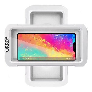 URROY Shower Phone Holder Waterproof, 360&deg; Rotation Shower Phone Case, Anti-Fog High Sensitivity Universal Cover Mount Stand for Bathroom Wall Mirror Bathtub Kitchen, Gift for Men Women