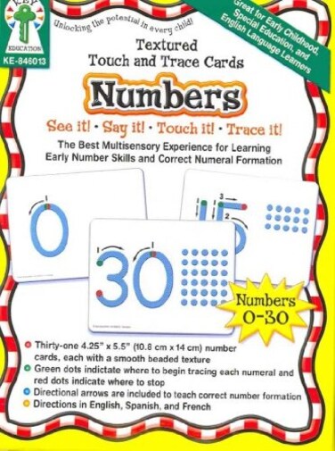 Textured Touch and Trace: Numbers: The Best Multisensory Experience for Learning
