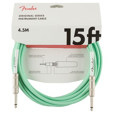 Fender Original Series Instrument Cable, Guitar Cable, Guitar Accessories, Straight/Straight, Surf Green, 15ft
