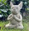 YukaBa Meditating Sitting French Bull Dog, Dog Statue-Resin Zen Animal Yoga Figurine