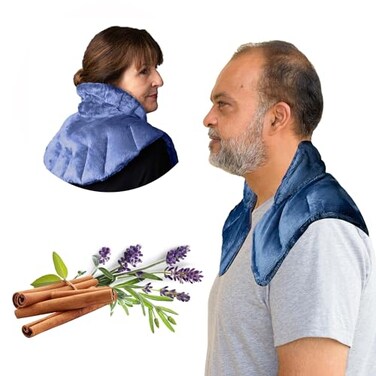 Herbal concepts Neck and Shoulder wrap   Hot and Cold Neck wrap   Shoulder Heating pad   Weighted Heating pad Massage (Blue)
