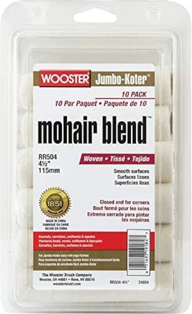 Wooster Brush 4-1/2" Jumbo-KOTER Mohair Blend 10PK Mini RLR