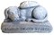 RK Collections Dog Memorial Statue/Pet Memorial Statue/Sleeping Dog Grave Marker Stone with Feathered Angel Wings for Outdoor or Indoor (Natural Stone Color Finish)