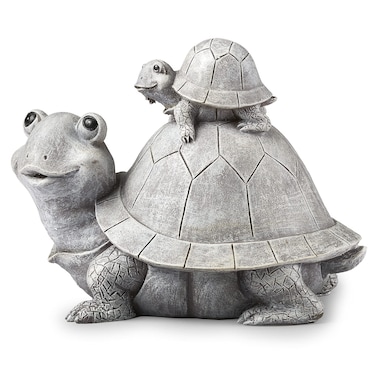 Garden items Turtles Statue, one Size, Light Gray