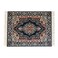 Beautiful Oriental Rug Style Mousepad, Navy Miniature Carpet Computer Mouse Pad, Rectangular, Non-Slip, Elegant Office Accessories