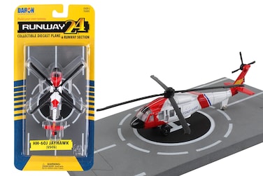 Daron Worldwide Trading Runway24 Coast Guard Helicopter, Black, Red