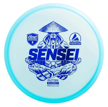 Discmania Active Premium Sensei Disc Golf Putter, Reliable Putter and Approach Disc (Colors May Vary) - 171-175 Grams