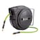 DP Dynamic Power 3/8 inch x 50 ft Enclosed Retractable Air Compressor Hose Reel, 3 ft Lead-in Hybrid Hose (D-19320）