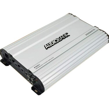 Audiobank Monoblock 3000 WATTS Amp Class AB Car Audio Stereo Amplifier P3001 Heavy-Duty Aluminum Alloy Heatsink   Class A-B Operation Remote On/Off Circuit