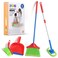 Play22 Kids Cleaning Set 4 Piece - Toy Cleaning Set Includes Broom, Mop, Brush, Dust Pan - Toy Kitchen Toddler Cleaning Set is A Great Toy Gift for Boys &amp; Girls