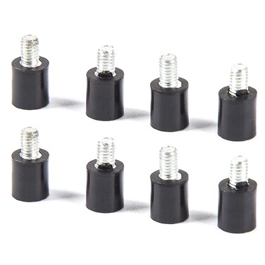 RLECS 8-Pack VD Rubber Shock Absorber with M3 Fixed Screw Spacer Standoff Damper Vibration Isolator for FPV F3/F4/F7 Flight Controller RC Model DIY Mounting Accessories