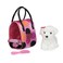 Pucci Pups &ndash; Bichon Fris&eacute; Stuffed Puppy with Colorful Polka Dot Stuffed Animal Bag (ST8356Z)