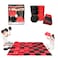 GRIP KIDS Jumbo Checkers Set with Storage Bag - 58 inch mat - Outdoor &amp; Indoor Play Toys, Backyard Board Games Kids Activities, Family Party, Birthday for Toddlers Ages 5 6 7 8 Year Old