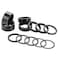 RouLiPouLi 12 Pieces Bike Headset Spacer Carbon Fiber Bicycle Front Fork Stem Spacers Fit 1 1/8-Inch Stem, 1 2 3 5 10 15 mm