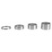 Yosso Vbestlife Bike Headset Spacer Aluminum Alloy Stem Spacers Fork Washer 4Pcs/Set 5mm/10mm/15mm/20mm (Silvery) Silver Headset spacers 1 1/8