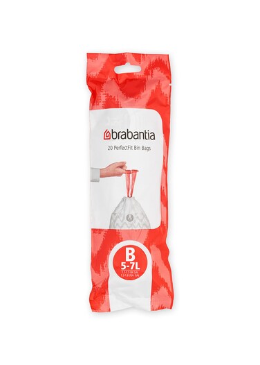 Brabantia PerfectFit Size B / 1.3 Gal, White