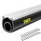 Garage Door Seals Bottom Rubber - Universal Garage Door Bottom Seal Weatherstrip Weather Stripping with Aluminum Track Retainer, Combination Weatherproofing Garage Door Seal Kit (20FT)