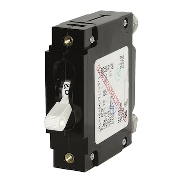 Blue Sea Systems 7350 C-Series White Toggle Single Pole 5A Circuit Breaker