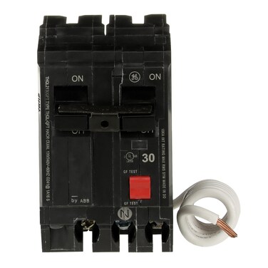 ABB Q-Line&Acirc;&reg; THQL2130GFT 30A Double Pole Circuit Breaker &acirc;&euro;&cent; 30 Amp Double Pole Ground Fault Breaker with Self-Test &acirc;&euro;&cent; 120/240 VAC 2-Pole GFCI Breaker &acirc;&euro;&cent; Ground Fault Circuit Interrupter