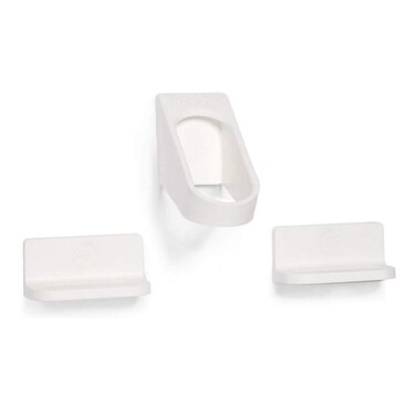 cycloc Hero - Wall Mount Bike Storage Rack &acirc;&euro;&ldquo; Horizontal Pedal Hung Cycle Storage for Platform Pedals - White