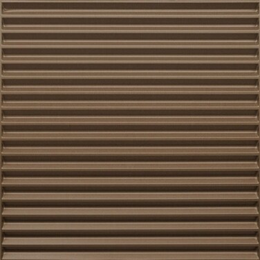 Corrugated 2ft. x 2ft. Drop-in PVC Lite Ceiling Tile in Brushed Nickel, 24 Pack (96 sq.ft/case)