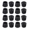 Chair Leg Floor Protectors,20mm 3/4 Inch Anti Slip Rubber Table Chair Leg Caps,Black, Fit Round Diameter 0.74"~0.79", 16 Pack