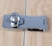 Keyed Hasp Locks Twist Knob Keyed Locking Hasp,Chrome Plated Hasp Lock with Keys,Door Lock Clasp w/Screws for Door Cabinet