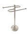 Formosa Design Hardware Freestanding Towel Holder for Bathroom Vanity Countertop (Brushed Nickel)
