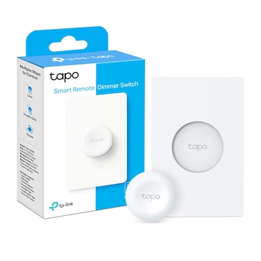 TP-Link Tapo Smart Button   Remote Dimmer Switch   Wireless Control of Tapo Smart Devices   3-Way Control   Tap &amp; Rotate   Tapo HUB Required   1 Year+ Battery Life   (Tapo S200D)