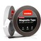 GAUDER Magnetic Tape Extra Strong   Magnetic Strips Extremely Self Adhesive (10' Long x 0.8" Wide x 1/9" Thick)   Magnet Roll