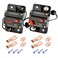 Bolipoeq 80Amp Circuit Breaker DC 12V-48V for Marine Boat Trolling Motor Automotive RV Trailer Car Solar System Battery Disconnect with Manual Reset Switch, IP67 Waterproof (Pack of 2)