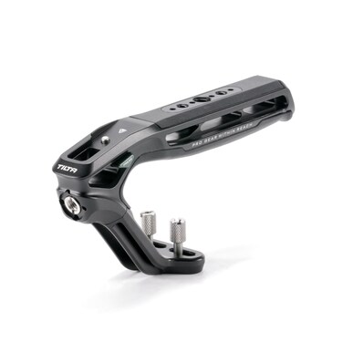 Tilta Xeno Top Handle   Aluminum Alloy and Silicone Build   Fits Most Cameras/Cages   1/4"-20 and 3/8"-16 Threads w/Locating Points   Safety Release Pin (Black, Dual 1/4"-20)