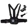 Suptig Chest Mount, Adjustable Chest Strap, Breathable Material for Gopro Hero 13 Hero 12 Hero 11 Hero 10 Hero 9 Hero 8 Hero 7 Hero 5 4 3, AKASO, DJI osmo and More Action Cameras (Black)