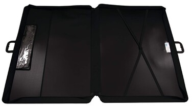 Durable, Heavy-Duty Black Polypropylene Art Portfolio 3" Gusset 24" x 36