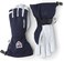Hestra Army Leather Heli Ski Glove - Classic 5-Finger Snow Glove for Skiing, Snowboarding and Mountaineering, Navy, 6