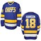 Hanson Brothers Hockey Jersey 16 Charlestown Chiefs 17 Jeff Slap Shot 18 Movie Hockey Jersey Blue White S-3XL (18 Blue, Large)