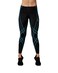 CW-X Women's Endurance Generator Joint and Muscle Support Compression Tight, High Performance Leggings for Running and Weight Lifting, Black/Cyan
