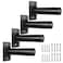BRTGYM Wall Mounted Weight Plate Holder, Fit 2inch Olympic Weight Plates, Max Weight Capacity 275 lb, Heavy Iron Construction, Mounting Hardware Included