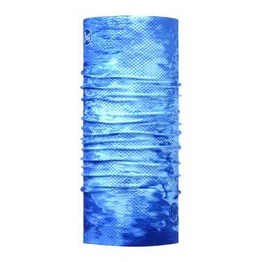 BUFF CoolNet UV Neck Gaiter, UPF 50 Sun Protection, Breathable, Cooling Bandana, Versatile, Quick Dry Face Mask, Camo Blue, Adult Size