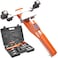 VEVOR Pipe Tube Bender, 1/4"-7/8" O.D. Ratcheting Tubing Bender, 90&Acirc;&deg; Forward/Reverse Pipes Bending Tools with 7 Dies and Pipe Cutter for HVAC Air Conditioning Refrigerator Repair