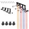 bimiti Backdrop Wall Mount 4 Photography Backdrop Roller System with 8 Extension Rods 4 Chains for Fixing 4 Background Panels Backdrop Roller Wall Mount for Home Studio Live Shoots